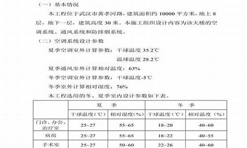 中央空调施工方案的主要内容-中央空调施工组织设计方案